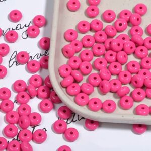 02-Rose Red / The size is about 8mm, and the aperture is about 1.8 (100 pcs/pack)
