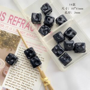 13-black / See pictures for size (sold by the piece)