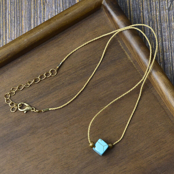 oly-cc388b0bfc0bae71a85eefeed8546eb1 Wholesale Zinc Alloy Turquoise Pendant Necklace Geometric Boho Beach Jewelry For Women Fashion Accessory Resale