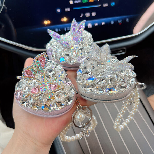 oly-cc3ea7d974c6967fb9f191eb8da6a5bb Wholesale 3D Butterfly Heart Crystal Folding Mirror Keychain Trendy Boutique Bag Charm Gift For Women