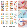 oly-cc415460fe2972fb39484c9a62fe3c04 Wholesale 2/8/16pcs Crystal Star Pizza Floral Portrait Ocean Starfish Cartoon Space Planet Print Pen and Bookmark Stickers UV DTF Wraps