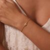 oly-cc6568fe39e0e17455db7ad005ea3cc4 Wholesale Modern Heart Resin Bead Bracelet Gold Plated Light Green Women S Jewelry Accessory Boutique Resale
