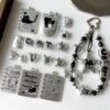 Wholesale Stylish Matte Acrylic Star Square Beads Loose Spacer Beads for DIY Phone Charm Jewelry Making