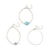 Wholesale Vintage Bohemian Imitation Turquoise Bracelet 3 Pack Zinc Alloy Fashion Accessory For Gift And Everyday Wear