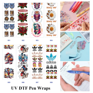oly-cceb904a5db36bc8d2c0939fc6b65647 Wholesale 2/8/16pcs Tiger Skull Rose Lady Figure Daisy & Sport Cartoon Print Pen and Bookmark Stickers UV DTF Wraps OLY Exclusive