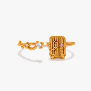 Love suitcase opening ring