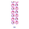 Wholesale 2/8/16pcs Rainbow Heart Floral Strawberry Citrus Fruit Cute Cow Cartoon Print Pen and Bookmark Stickers UV DTF Wraps OLY Exclusive