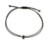 Wholesale Black Zirconium Braided Rope Bracelet Wholesale Chic Stainless Steel Electroplated Water Drop Zircon Snake Bone Chain Bracelet Fashion Accessory Gift Unisex Everyday Gift