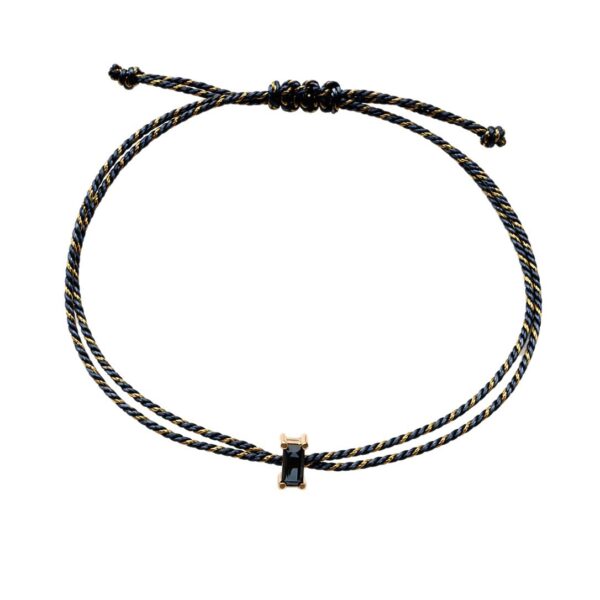 Wholesale Black Zirconium Braided Rope Bracelet Wholesale Chic Stainless Steel Electroplated Water Drop Zircon Snake Bone Chain Bracelet Fashion Accessory Gift Unisex Everyday Gift