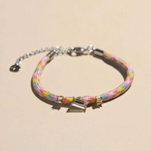 Rainbow rope bracelet