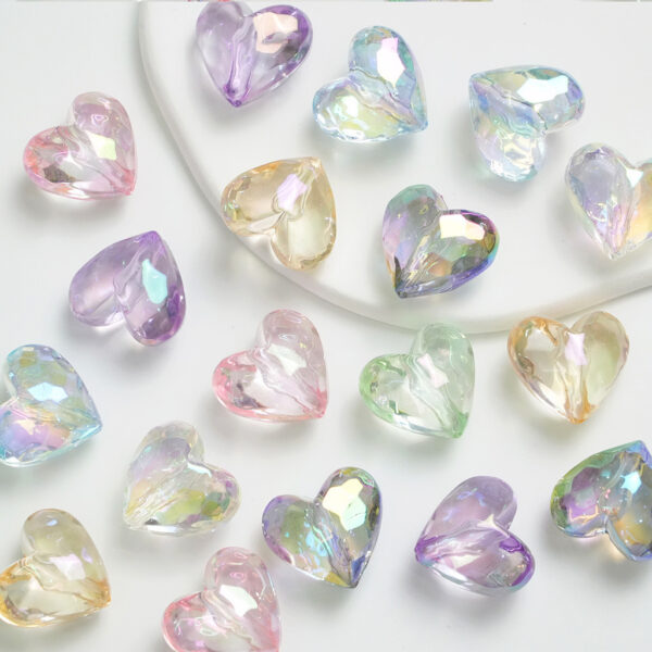 oly-cec5e094e57f6222913a88bad9e2b3c6 Wholesale Acrylic UV Plated Transparent Beads Heart Star Shape for DIY Keychain Phone Charm Craft Supply