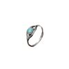 Wholesale Evil Eye Opal Ring Electroplating Copper Adjustable Women S Boutique Resale Jewelry Accessory