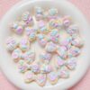 Wholesale Hand-Painted Acrylic Loose Beads Cute Cartoon Bow for DIY Keychain Phone Charm Bag Gift