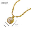 oly-cf8df510382b60eadcc9e009abb6ddad Wholesale Sun Moon Mother Of Pearl Pendant Necklace Titanium Steel Everyday Chic Jewelry Accessory