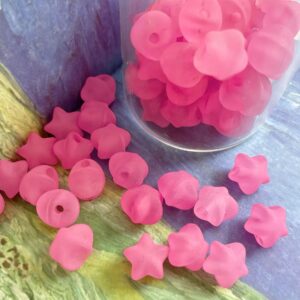 08-rose red / Size is about 11mm, hole diameter is about 2.1mm