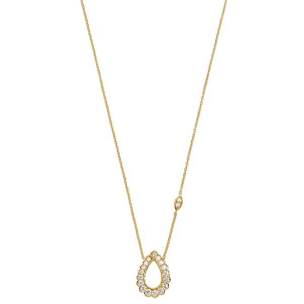 oly-cfe1fce9ab81eca75e93cce97fd25188 Wholesale Teardrop Zircon Stainless Steel Collarbone Necklace Color Stainless Steel Electroplated Electroplated Trendy Fashion Accessory For Gift And Boutique Resale