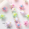 oly-cfe77c29f150cf8925161e54e11feddc Wholesale Hand-Painted Acrylic Pink Star Beads with Back Hole for DIY Phone Charm Hair Tie Jewelry Making