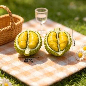 Simulated half-cut durian