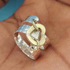 Wholesale Retro Silver Heart Shape Ring Women S Alloy Jewelry Casual Party Gift Fashion Accessory