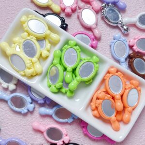 Wholesale Acrylic Cartoon Painted Mirror Beads Double-Sided DIY Phone Chain Charms Fashion Accessory