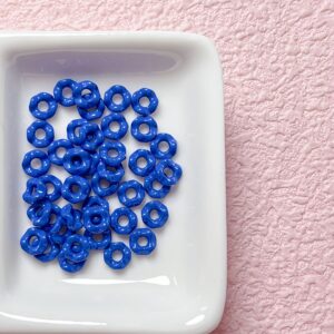 15-sapphire blue / Size is about 6mm, hole is about 2mm (sold by the piece)