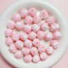 Wholesale Hand-Painted Acrylic Loose Beads Cream Candy Style Sapphire Blue for DIY Jewelry Making Craft Supply