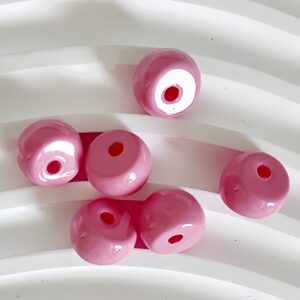14-pink / Size is about 9*12mm, hole diameter 2.5mm