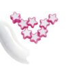 oly-d17138d413b190711d2c100f5e1b6f22 Wholesale Acrylic Painted Two Tone Star Loose Beads 12mm Large Hole for DIY Phone Chain and Jewelry Making
