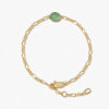 oly-d20275787799951ffe1f794e7fc9065a Wholesale Green Aventurine Bracelet For Women Gold Tone Copper Figaro Chain Fashion Jewelry Accessory Boutique Resale