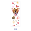 Wholesale 2/8/16pcs Variety Cute Dog Leopard Bow Paw Print Heart Floral Print Pen and Bookmark Stickers UV DTF Wraps OLY Exclusive