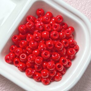 08-red / The size is about 8mm, the aperture is about 2-3mm