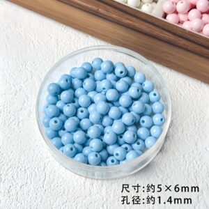 12-light blue / 6mm (sold by the piece)