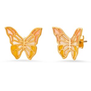 A pair of small powder-permeable earrings