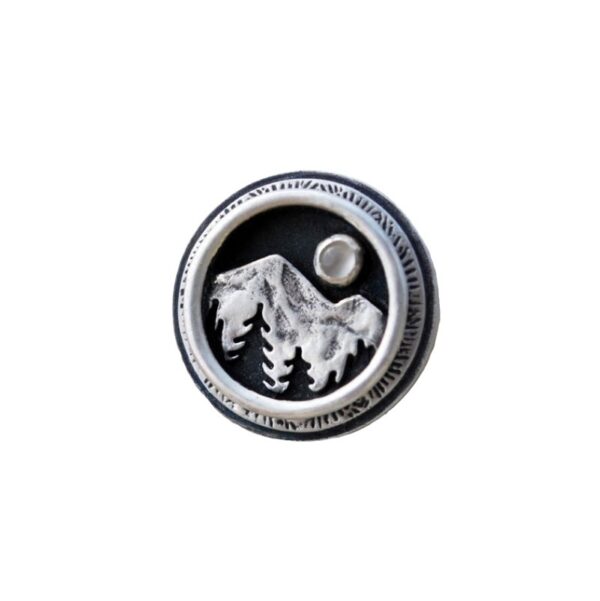 oly-d2a3908962cbca232f69ab7fbce8346c Wholesale Vintage Geometric Moon Mountain Ring For Unisex Distressed Finish Fashion Jewelry Accessory Boutique Resale Gift