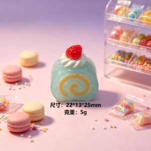 Glitter swiss roll-blue
