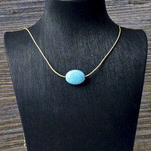 Turquoise oval necklace