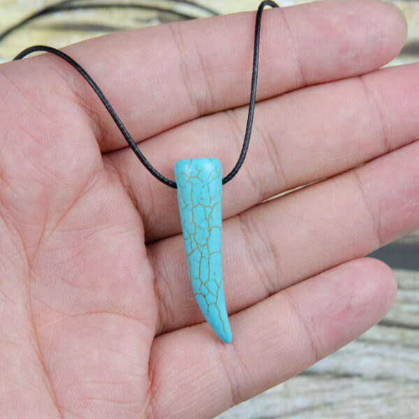 oly-d2cf00e48eeac4b0d36b18b0be793671 Wholesale Vintage Style Turquoise Pendant Necklace Zinc Alloy Adjustable Chain Jewelry Accessory For Boutique Resale