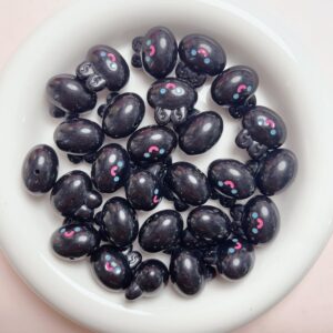01-solid luminous black / Size is about 20mm