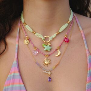 oly-d304002982a484aa1f23939f5a1d450d Wholesale Trendy Stainless Steel Pendant Necklace Heart Starfish Sun Design Boutique Resale Accessory