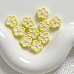 09-light yellow / Size is about 12mm, hole diameter is about 2.5mm