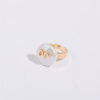 oly-d36fdf2fa0640e976e5fd2e0b04aaf82 Wholesale Stylish 12 Zodiac Constellation Ring Irregular Pearl Copper Adjustable Band Everyday Jewelry Accessory