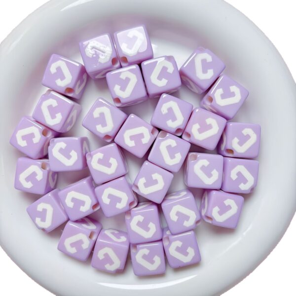 Wholesale Trendy Square Acrylic Letter Beads for DIY Jewelry Making Phone Charms Bag Pendant Craft Supplies