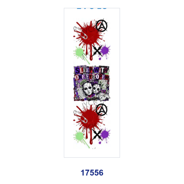 oly-d3a2bf599c384fc1e63cdd74ea8b8935 Wholesale 2/8/16pcs Halloween Dark Graffiti Character Pen and Bookmark Stickers UV DTF Wraps OLY Exclusive