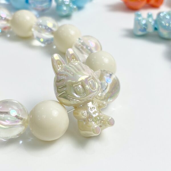 Wholesale Acrylic Loose Beads with UV Plated 3D Cartoon Design for DIY Phone Chain, Fashion Accessory for Resale