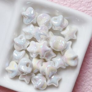 05-white / The size is about 12mm, the hole diameter is about 3mm (sold by piece)