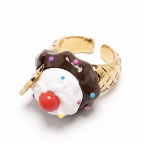 Chocolate candy ice cream ring