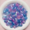 oly-d4458008c8e0786ff6efc49594be4f5e Wholesale Acrylic Star Loose Beads Electroplated Two-Tone Burst Floral Pattern for DIY Jewelry Making and Phone Charms