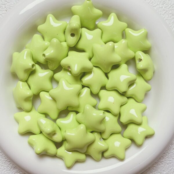 oly-d5060d320edfa2babcf1d2d3deb8e59a Wholesale Macaron Five-Point Star Acrylic Beads, Painted Finish for DIY Phone Charms, Keychains, Jewelry Accessories