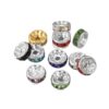 Wholesale Artificial Crystal Purple Wheel Spacer Beads Electroplated DIY Jewelry Accessory for Bracelet Necklace Gift