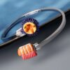 oly-d5b2c853a0770c9dbeaf2af783b94197 Wholesale Open Bangle Bracelet With Bow Dice Cherry Design Stainless Steel Electroplated Jewelry Accessory For Everyday Wear